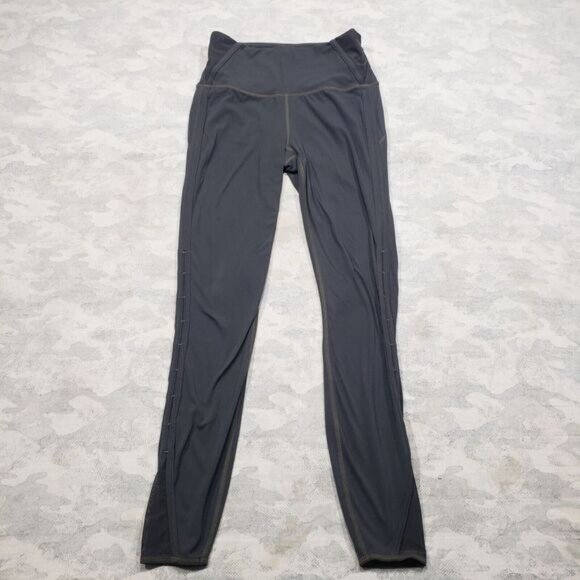 Athleta Leggings Womens XS‎ Gray Sheer Panels Pull On Active Wear - Picture 1 of 5